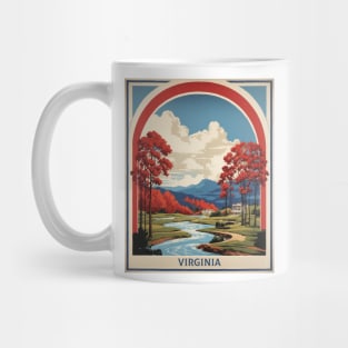 Virginia United States of America Tourism Vintage Poster Mug